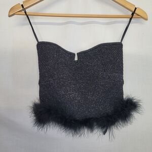 Forever 21 Glittery Black Top